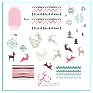 Christmas Sweater (CjSC-02) - Steel Nail Art Stamping Plate