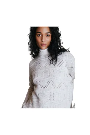 Chunky Wavy Pointelle Sweater