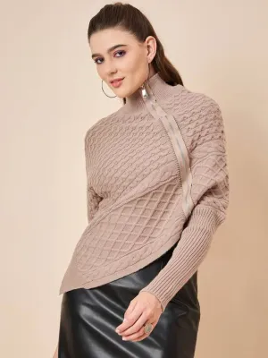 Classic Beige Full Sleeve Sweater