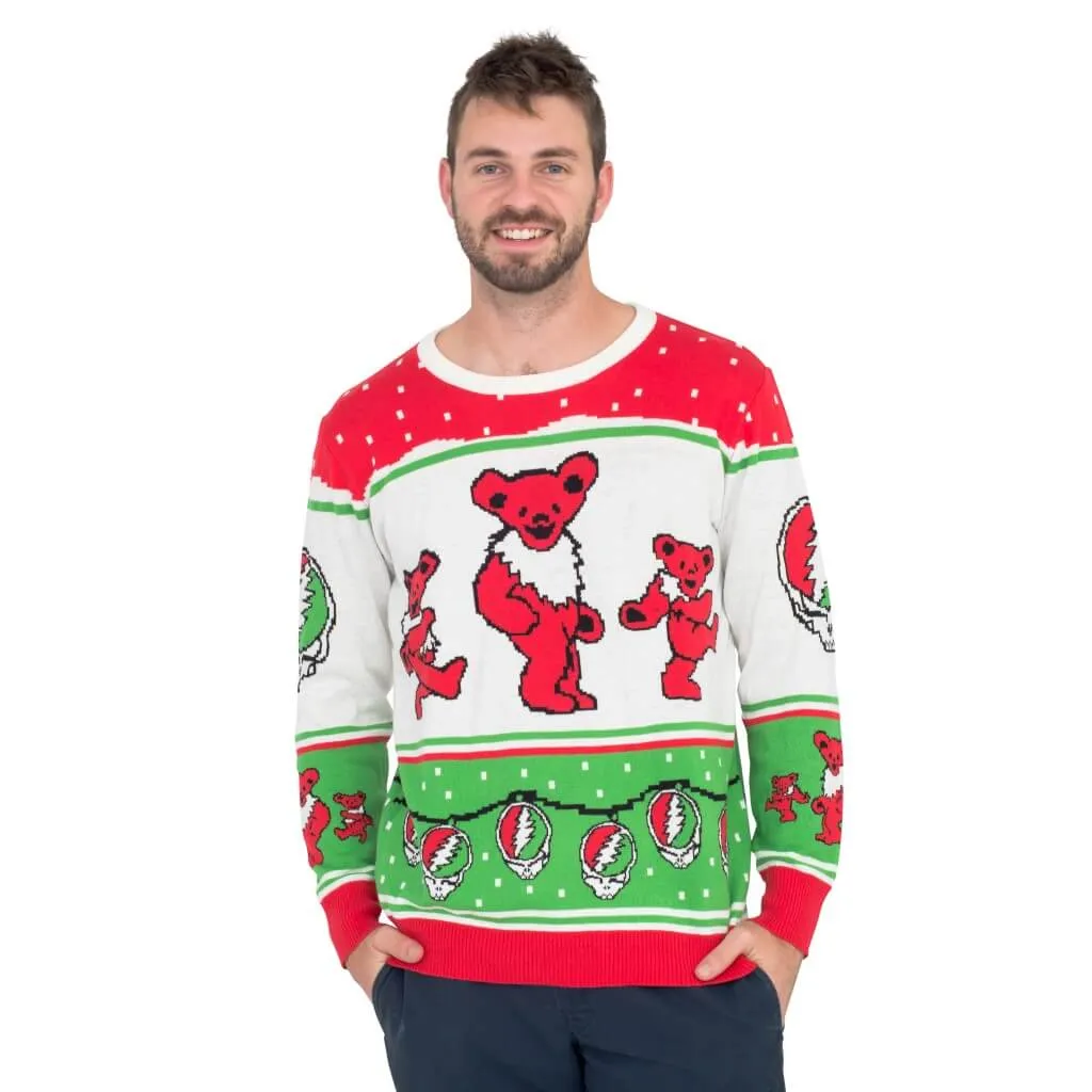 Classic Grateful Dead Dancing Bears Ugly Christmas Sweater