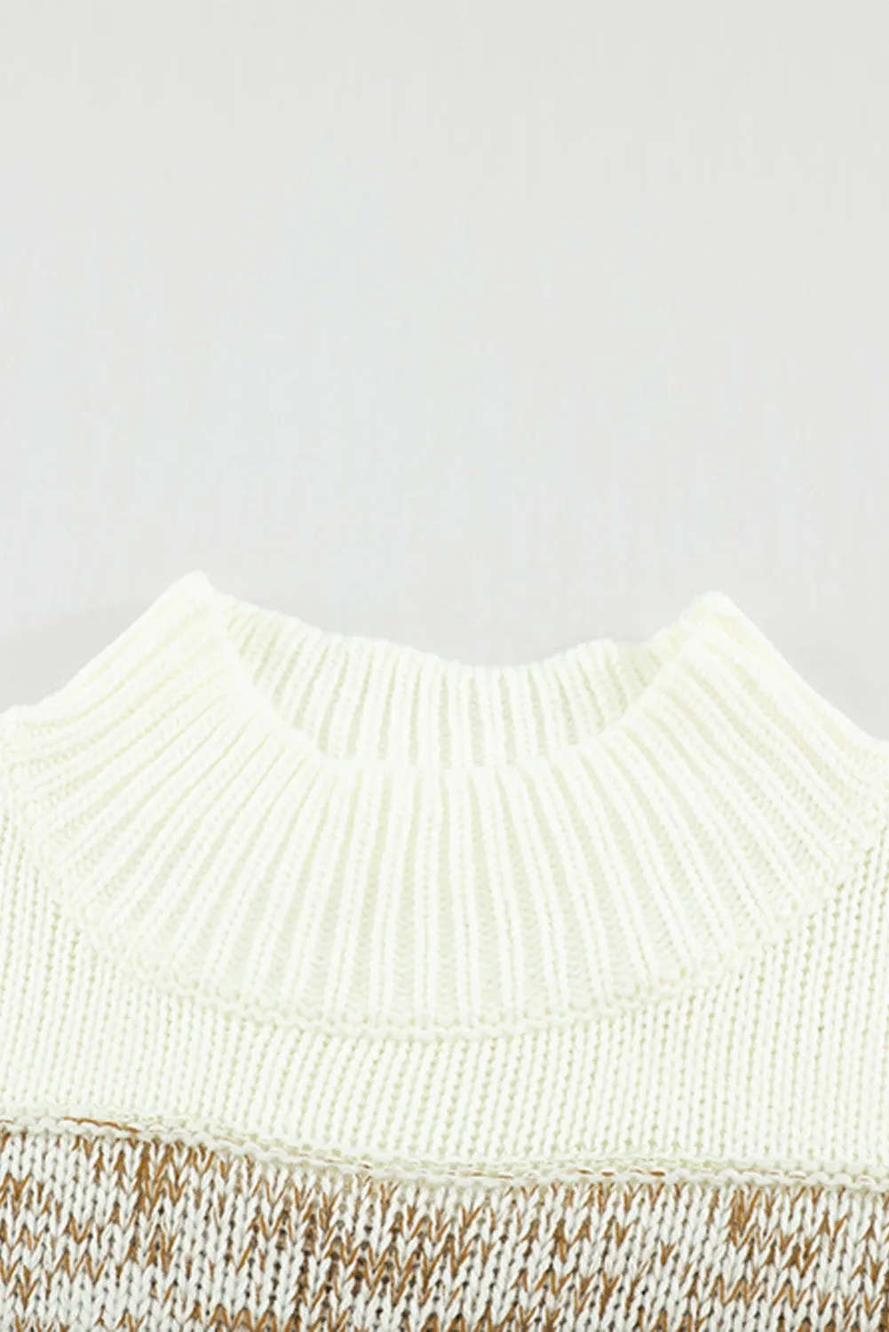 Colorblock Knit Pullover Sweater