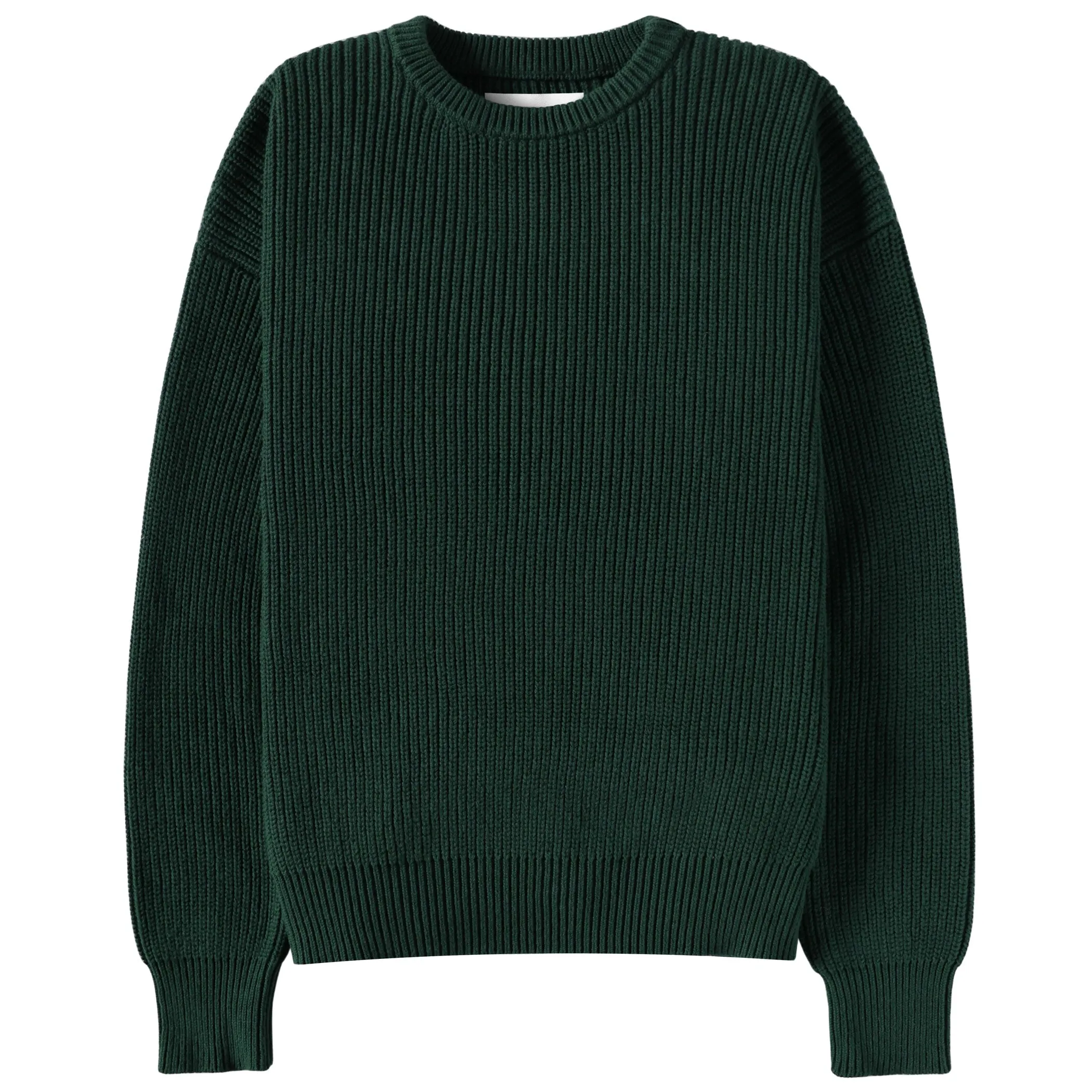 Cotton Knit Sweater Evergreen - Unisex