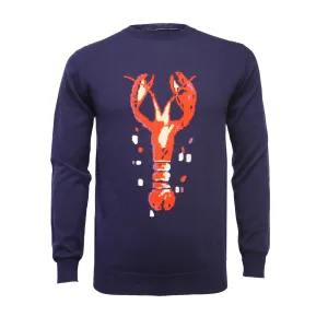 Crew Neck Lobster Intarsia