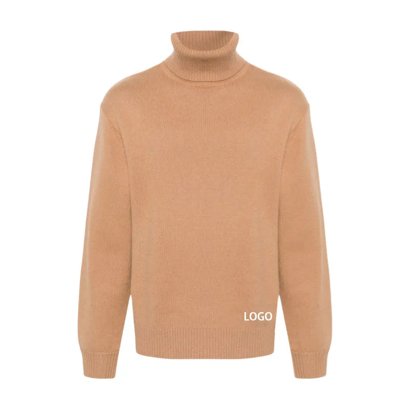 Custom 100% Cashmere Turtleneck Knit Sweater | OEM/ODM Manufacturer