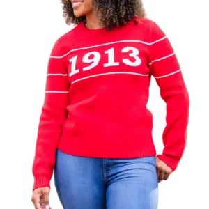 Custom 1913 Greek Delta Cotton Sweater - Women's OEM/ODM Jacquard Knitted Cardigan