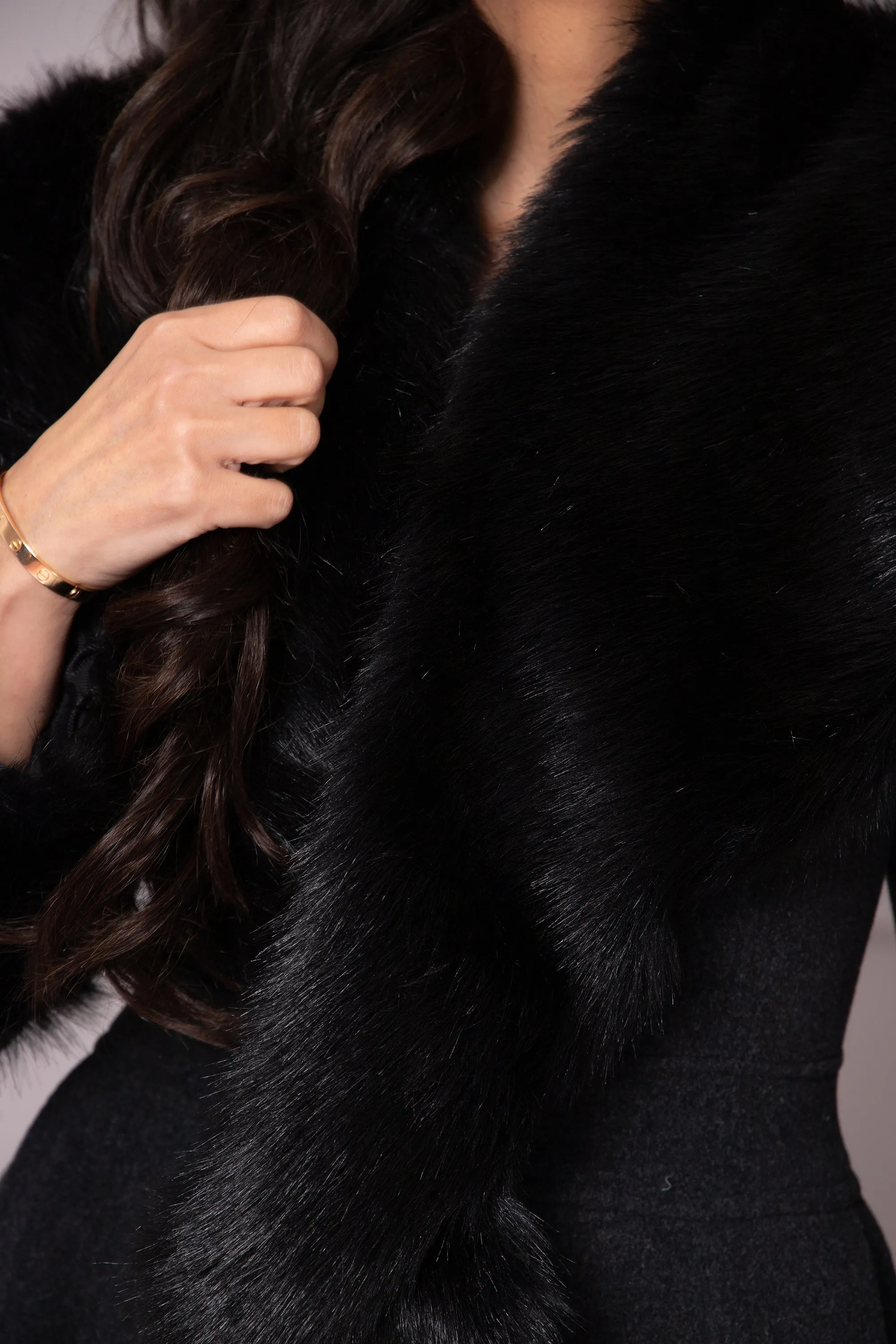 CUSTOM FAUX FUR COLLAR & CUFFS