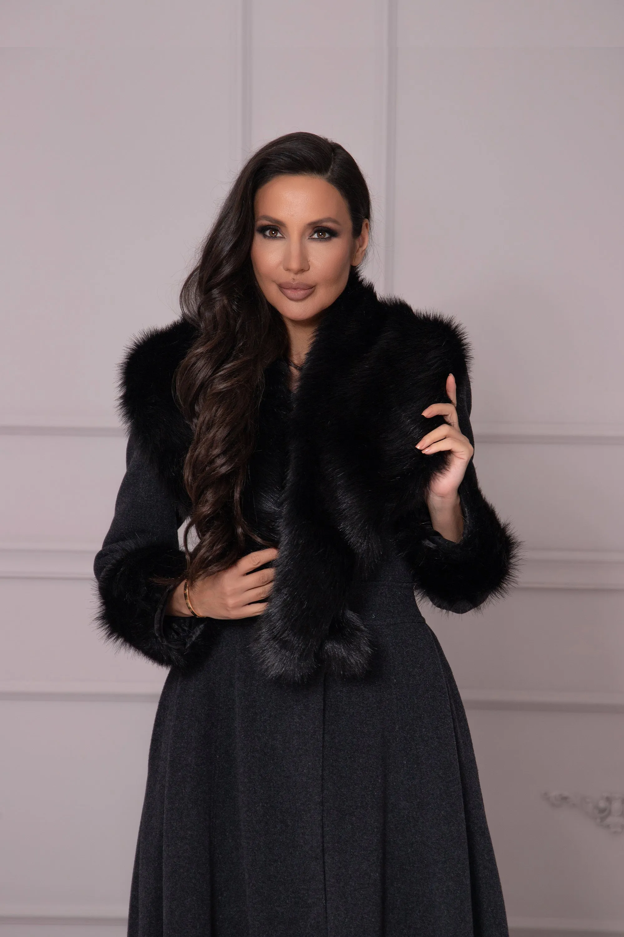 CUSTOM FAUX FUR COLLAR & CUFFS