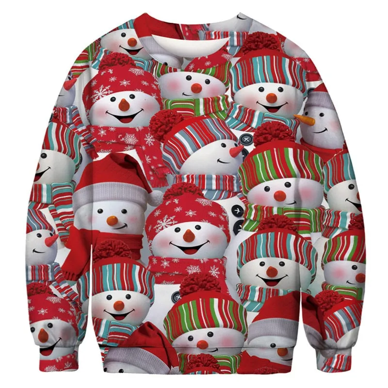 Cute Snowman Ugly Christmas Sweater