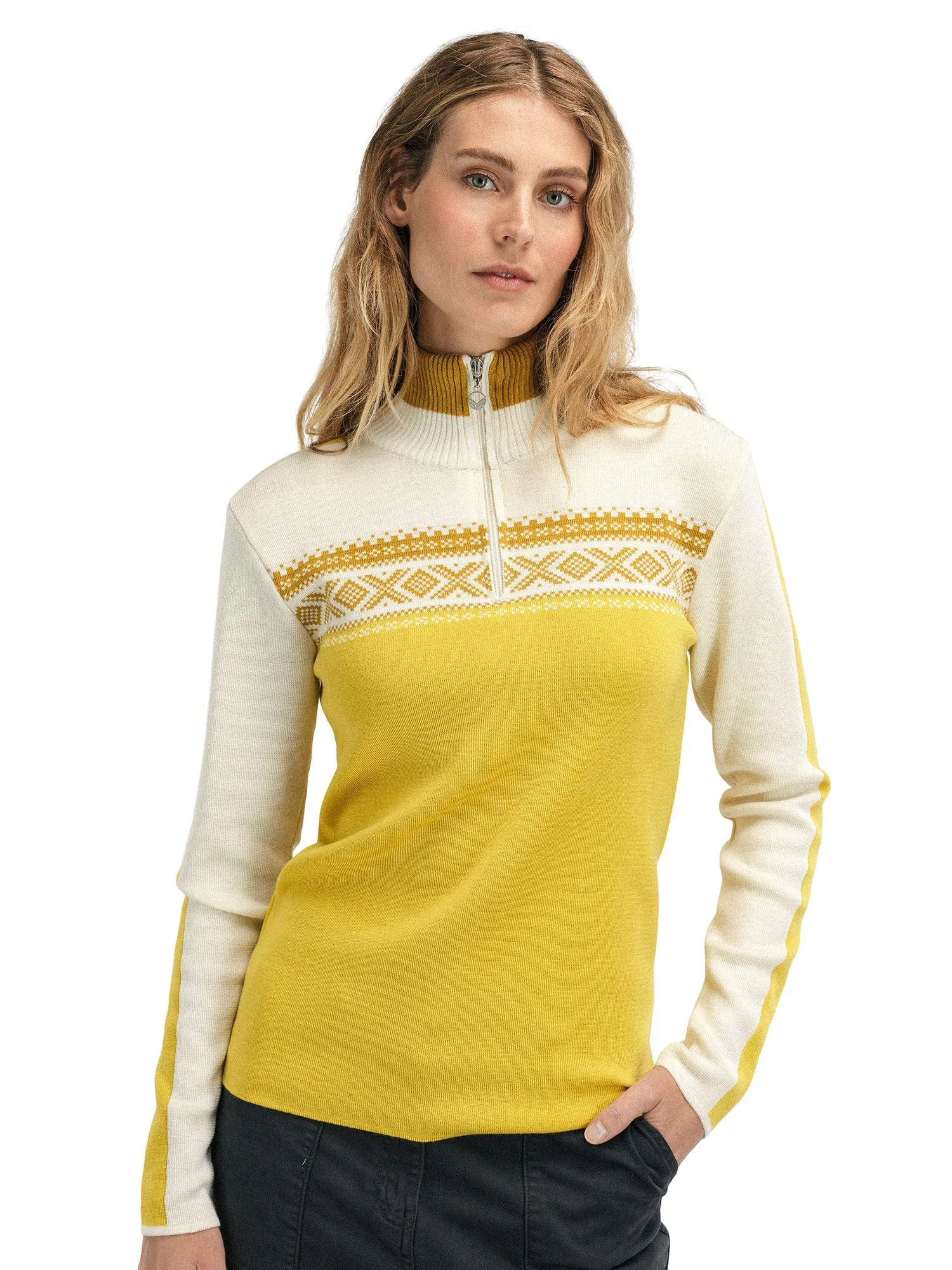 Dale of Norway | Dystingen Sweater | Women's | Sweet Honey/Off White/Mustard