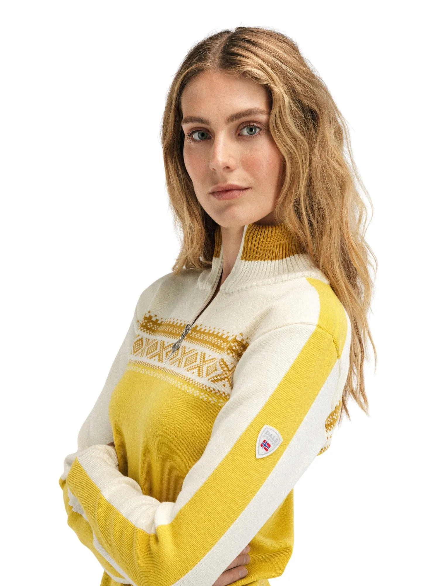 Dale of Norway | Dystingen Sweater | Women's | Sweet Honey/Off White/Mustard