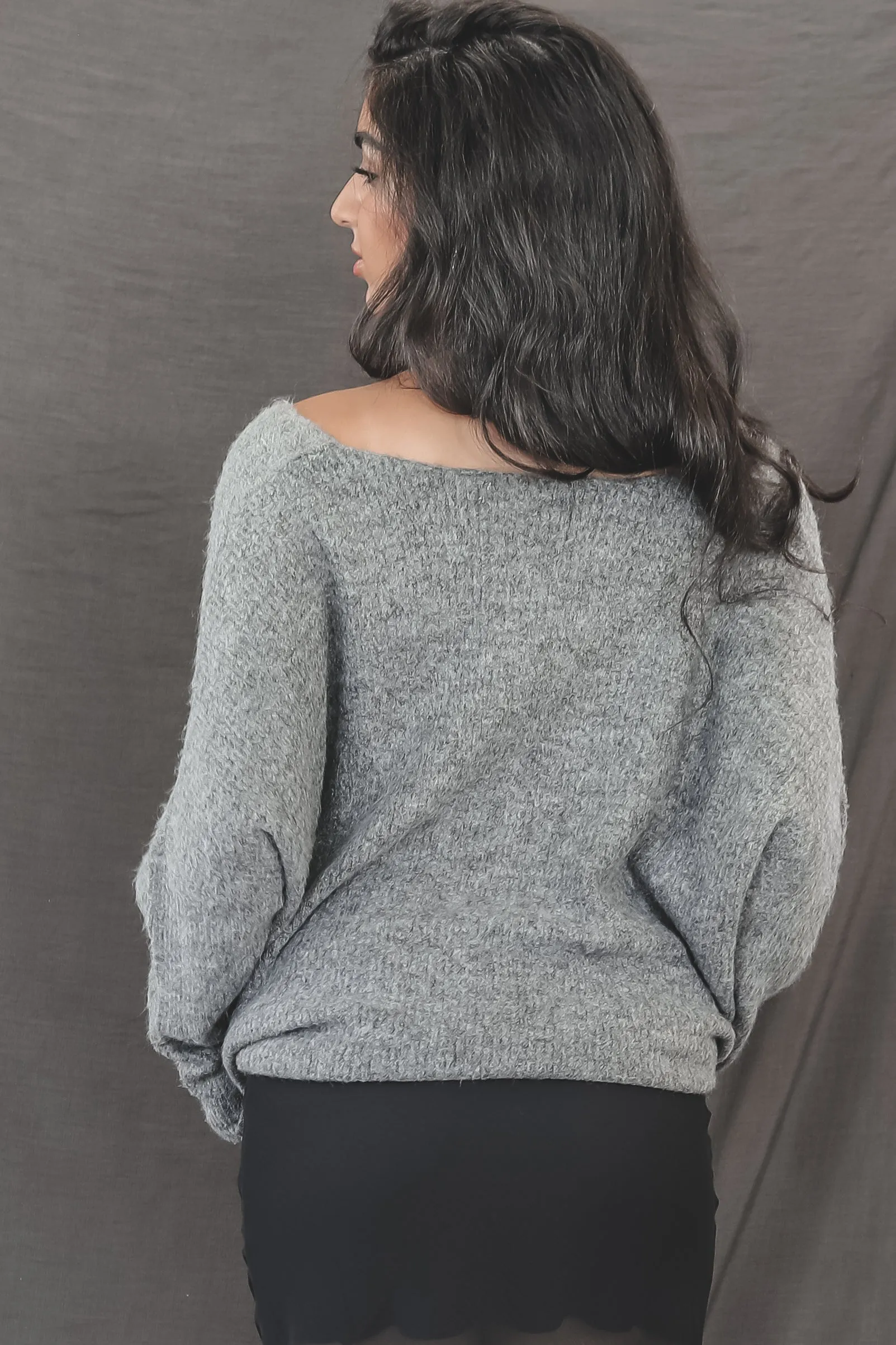 DEAL  A Weekend In The Mountains Oversized Stockholm Sweater Top