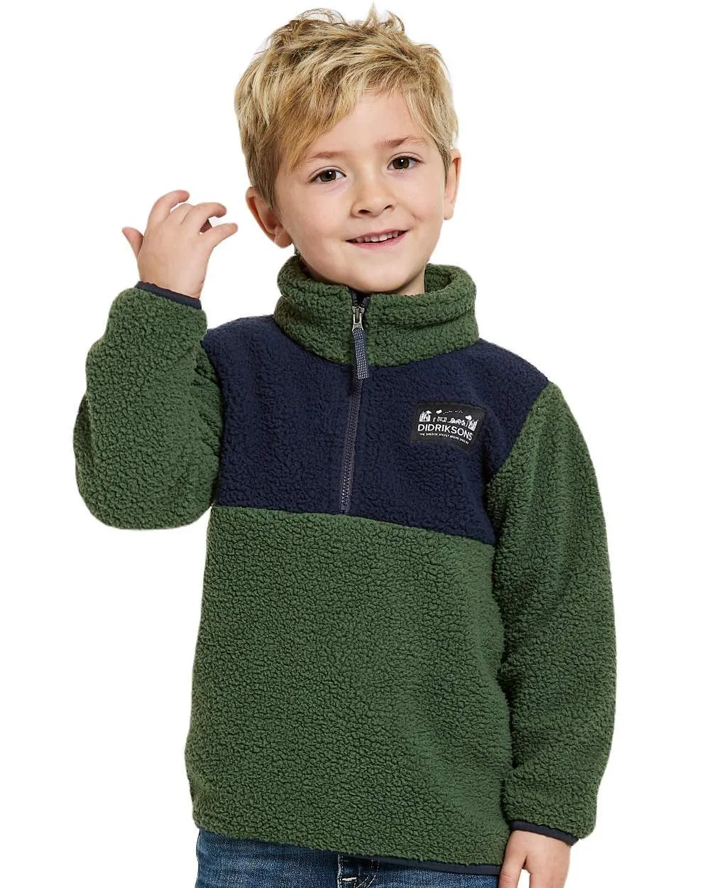 Didriksons Childrens Gosig Half Zip Sweater