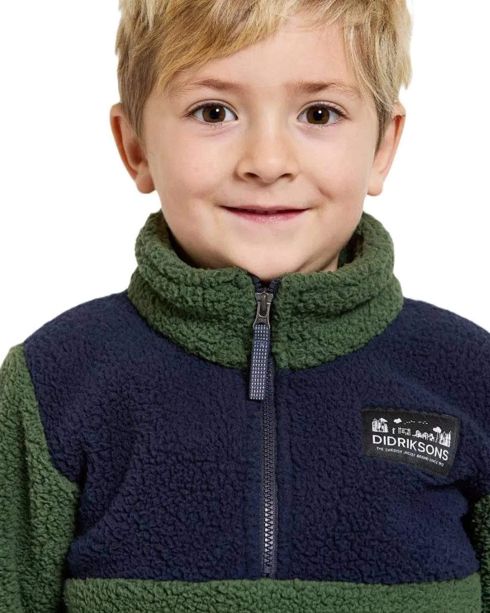 Didriksons Childrens Gosig Half Zip Sweater