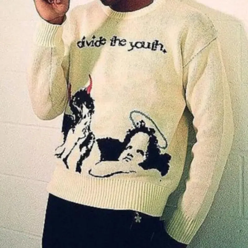 Divide The Youth Angel Knitted Sweater