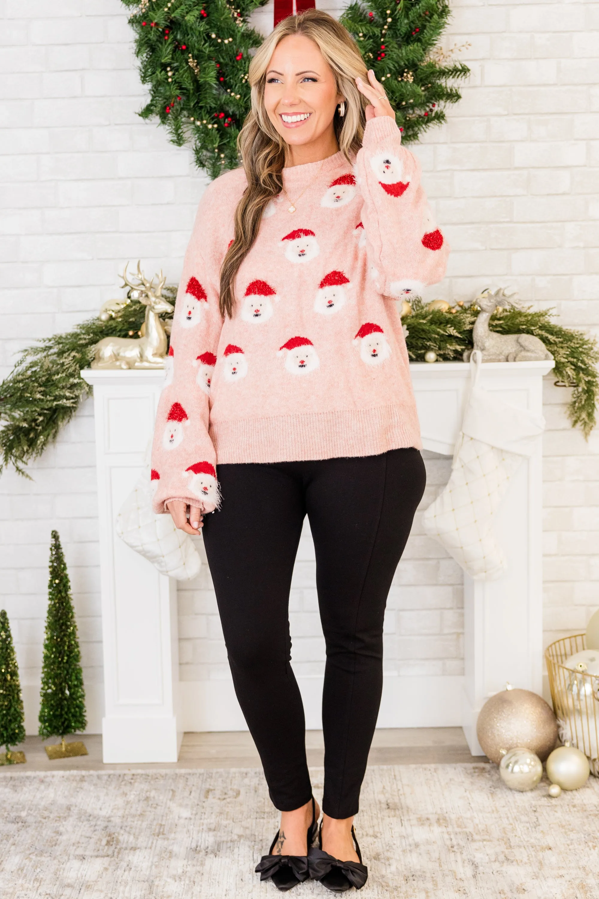 Down The Chimney Sweater, Rose