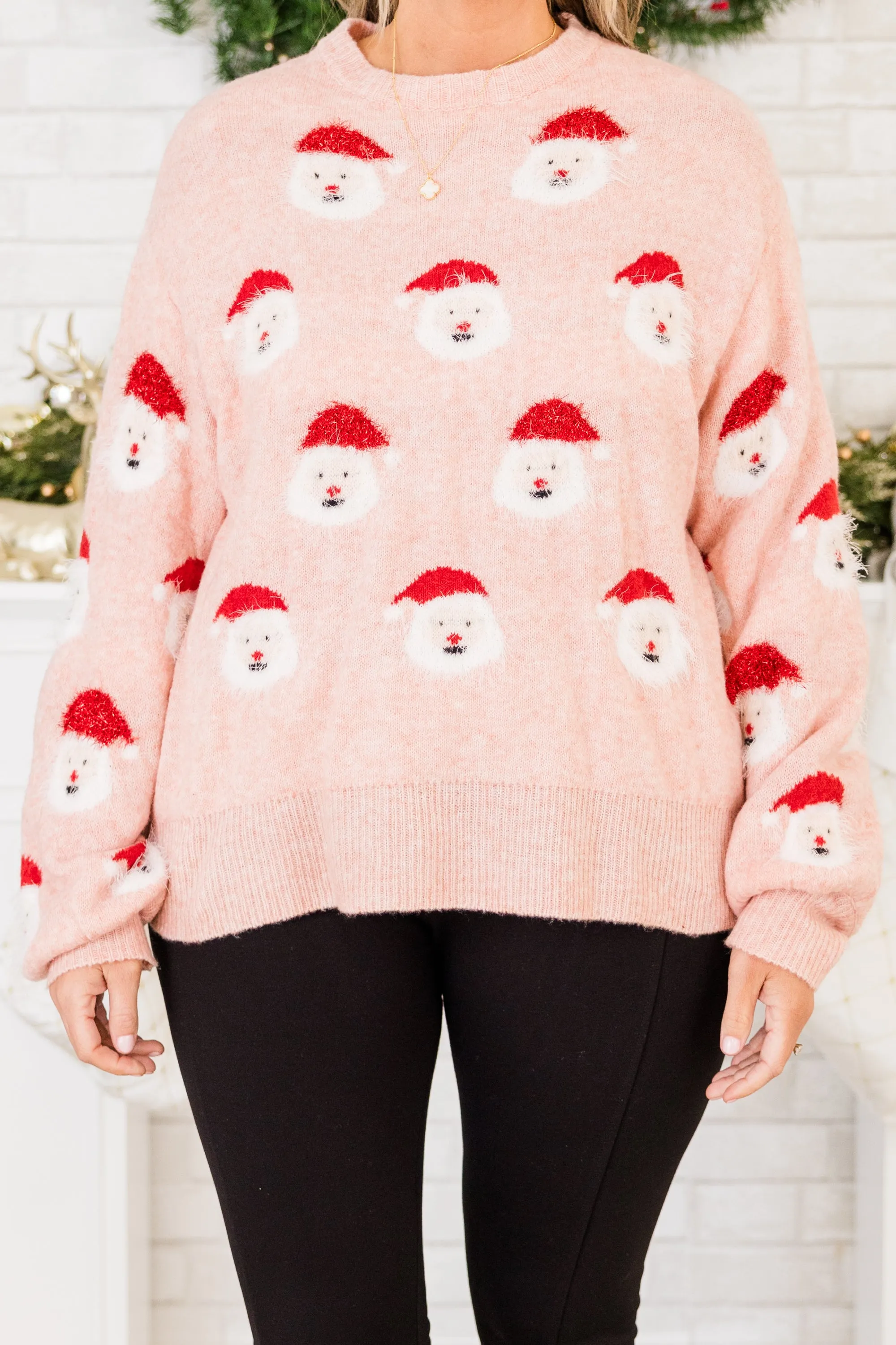 Down The Chimney Sweater, Rose