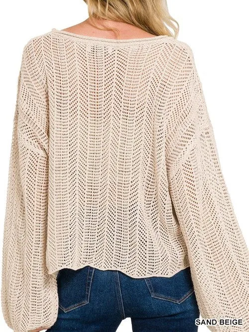 Drifting and Dreaming Sweater in Sand Beige