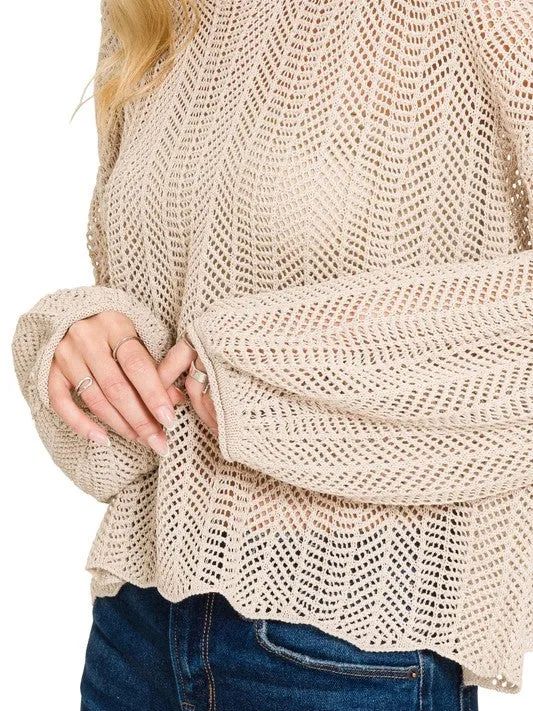 Drifting and Dreaming Sweater in Sand Beige