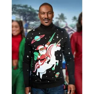 Eddie Murphy Christmas Unicorn Sweater