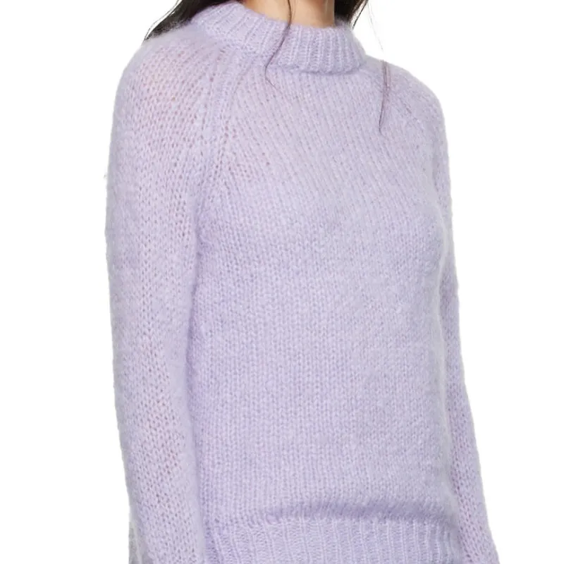 Elegant Custom Wool Crew Neck Women’s Knitted Sweater - Soft and Stylish