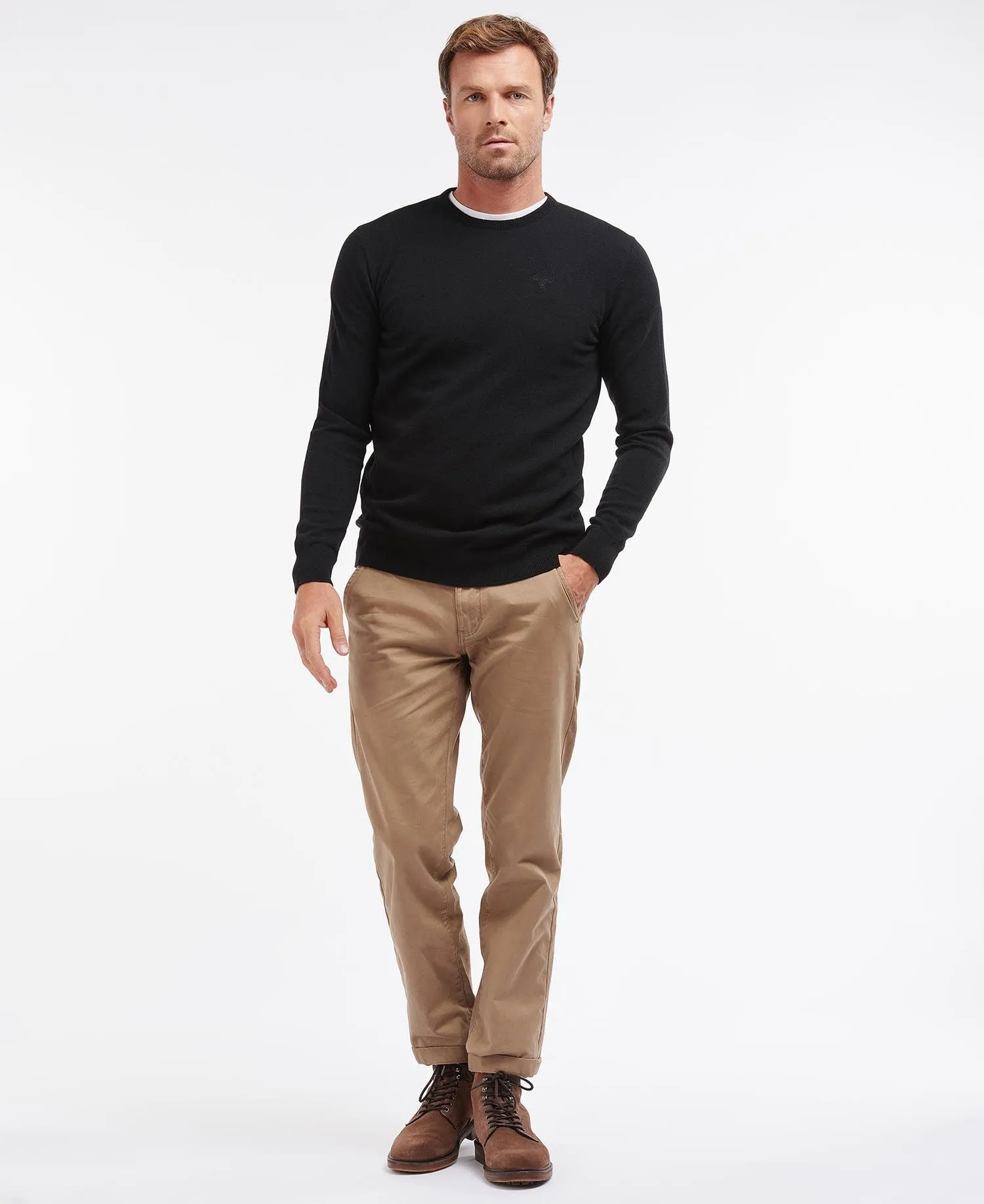 Essential Lambswool Crew Neck Sweatshirt - Black