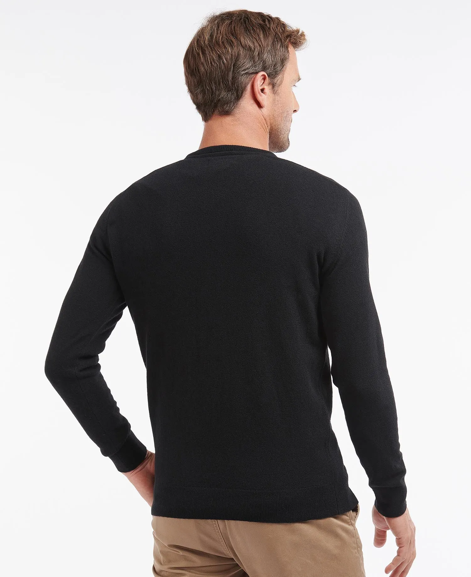 Essential Lambswool Crew Neck Sweatshirt - Black