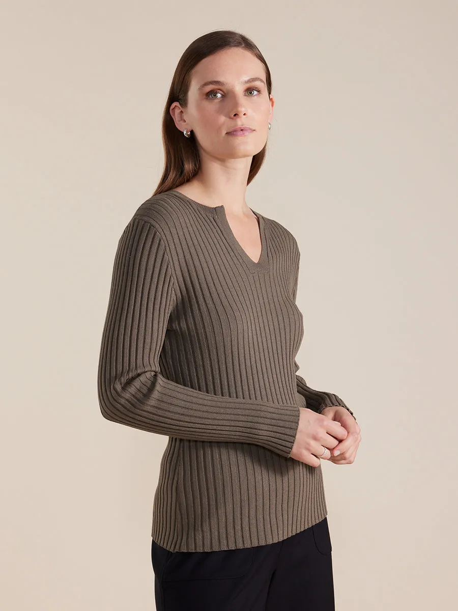 Essential Rib Knit Henley