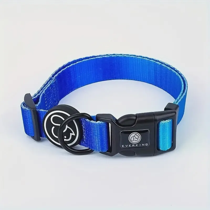 Everking Premium Dog Collars - Blue - Small