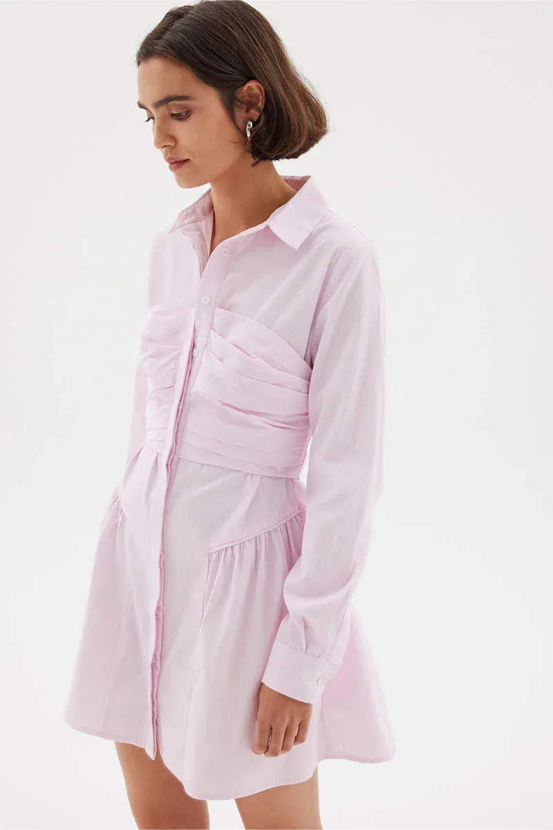 Evermore Corest Shirt Dress - Musk