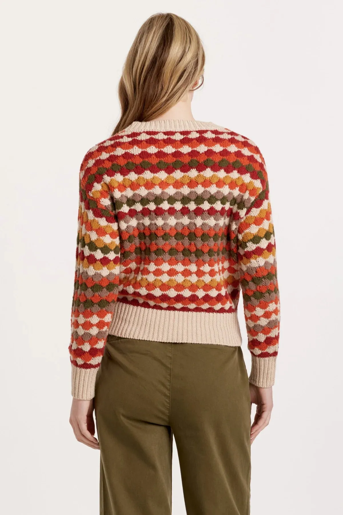 Fabienne Round Neck Multi Color Sweater