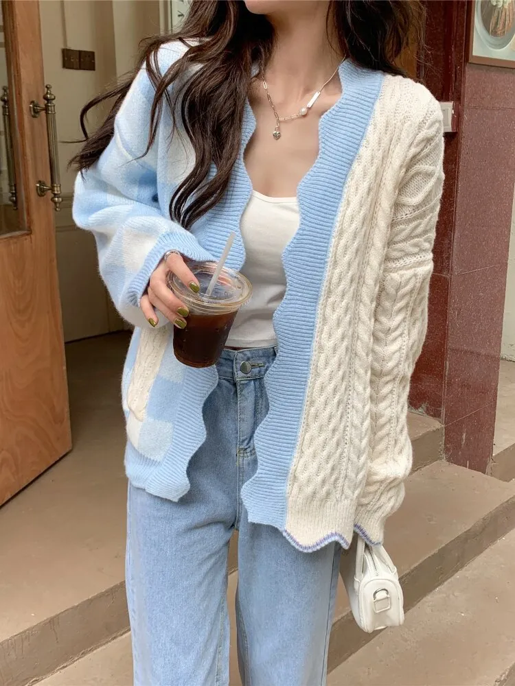 Fashion Woman Blouses 2022 New Loose Long-sleeved Jacket Gentle Wind Sweater Coat Cardigan Woman Streetwear Women's Clothing Top