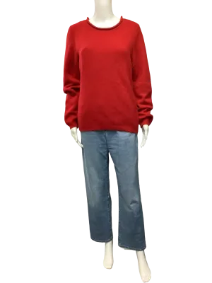 Fifth Avenue Sweater Crew Neck Cashmere Red Size: L