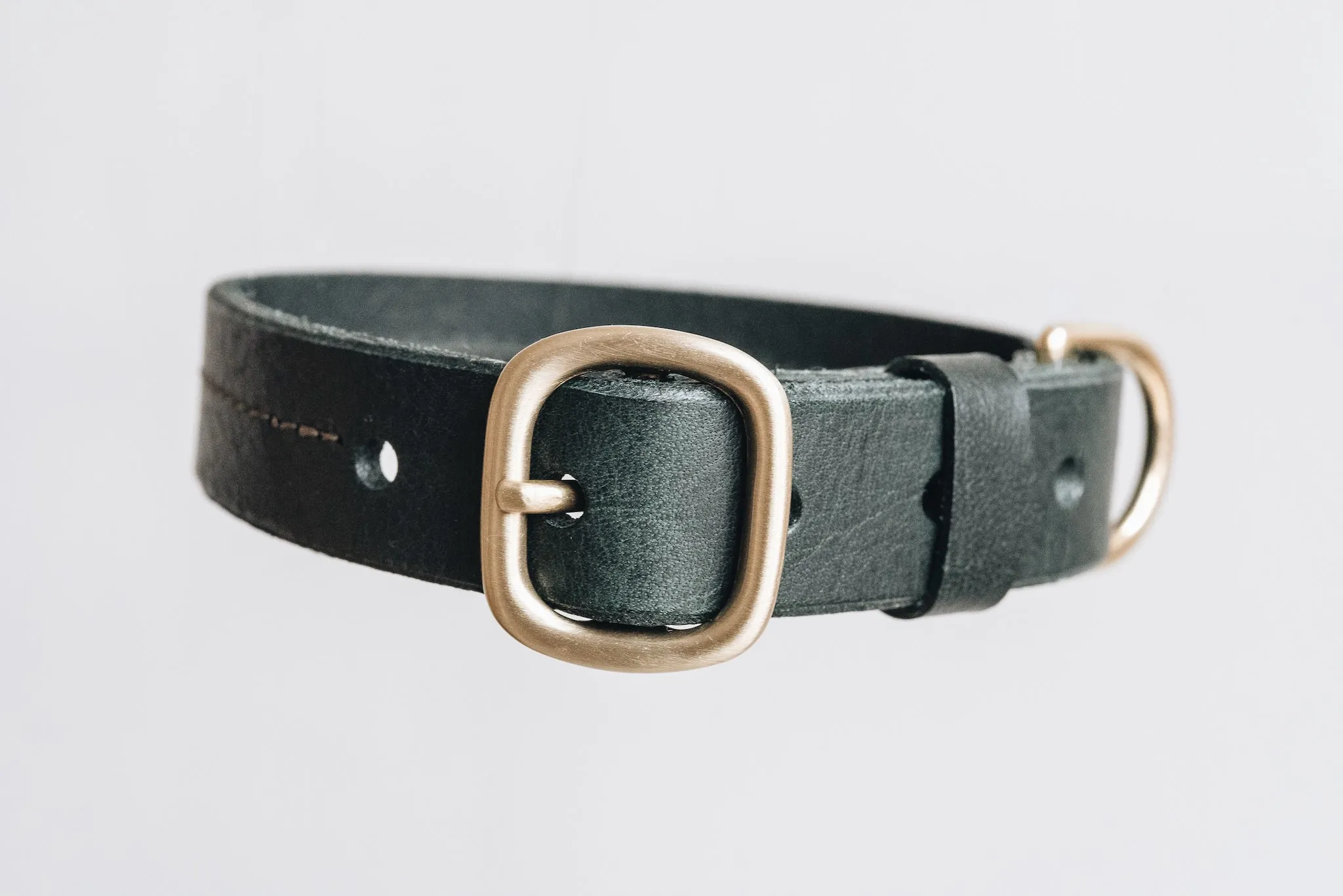 Fir Leather Dog Collar