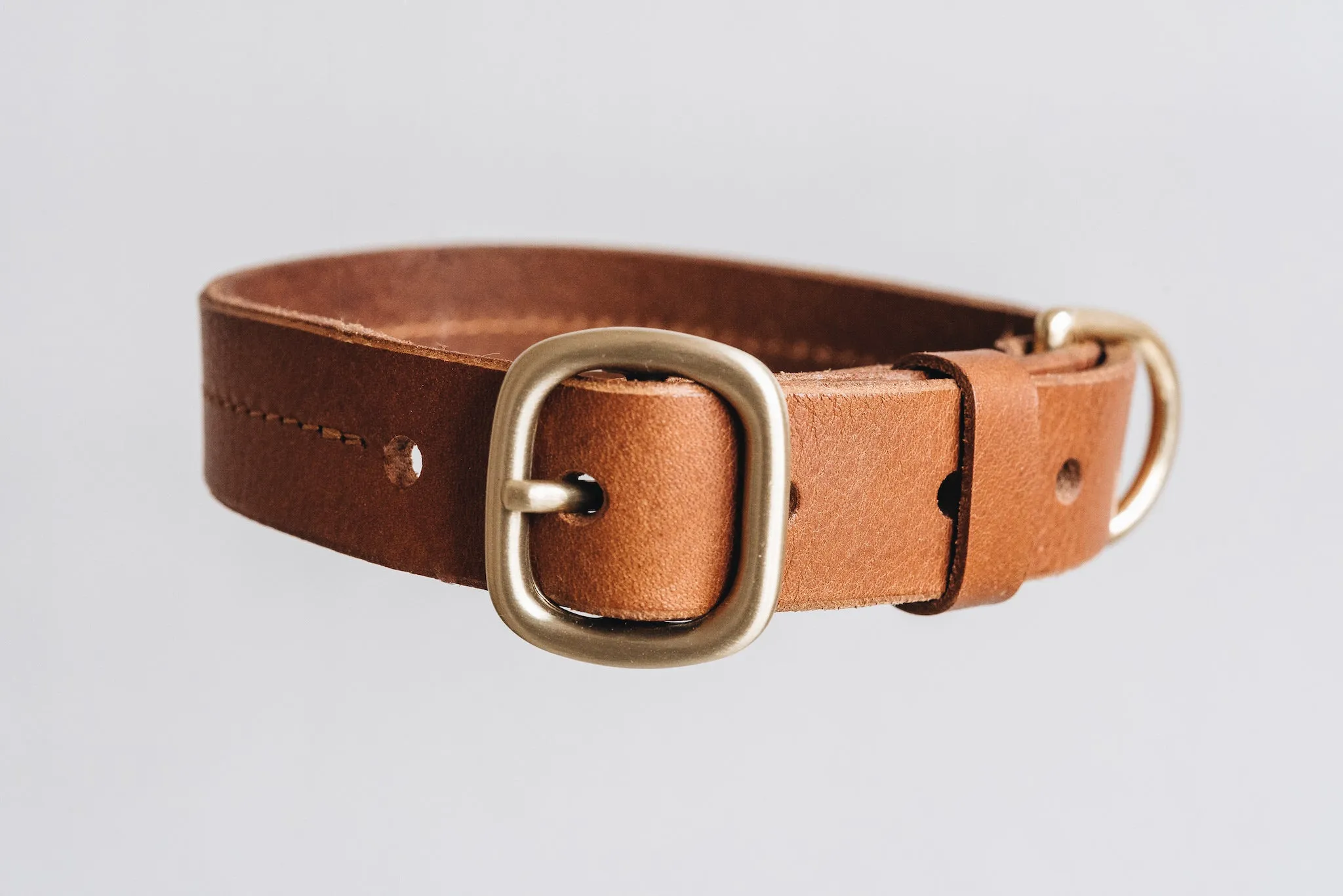 Fir Leather Dog Collar