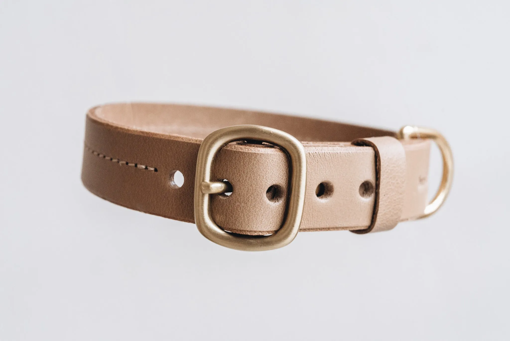 Fir Leather Dog Collar