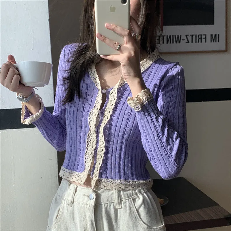 First Love Lace Knit Cardigan