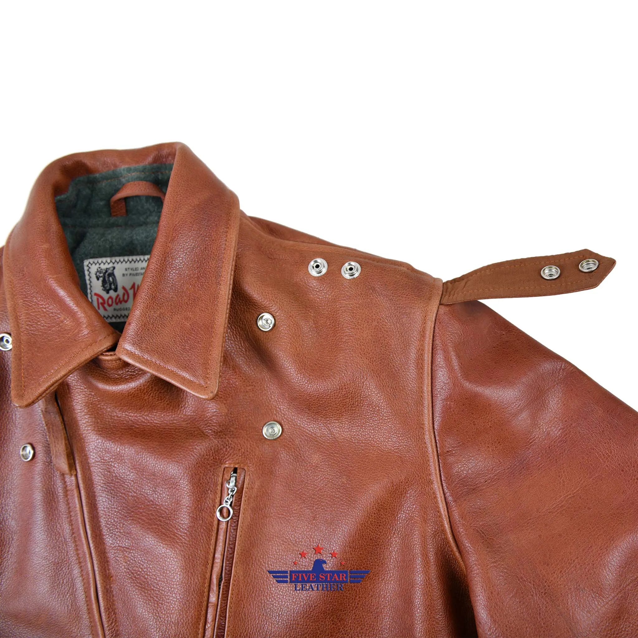 FiveStar Leather 1950's REBEL Jacket Visky Horsehide leather