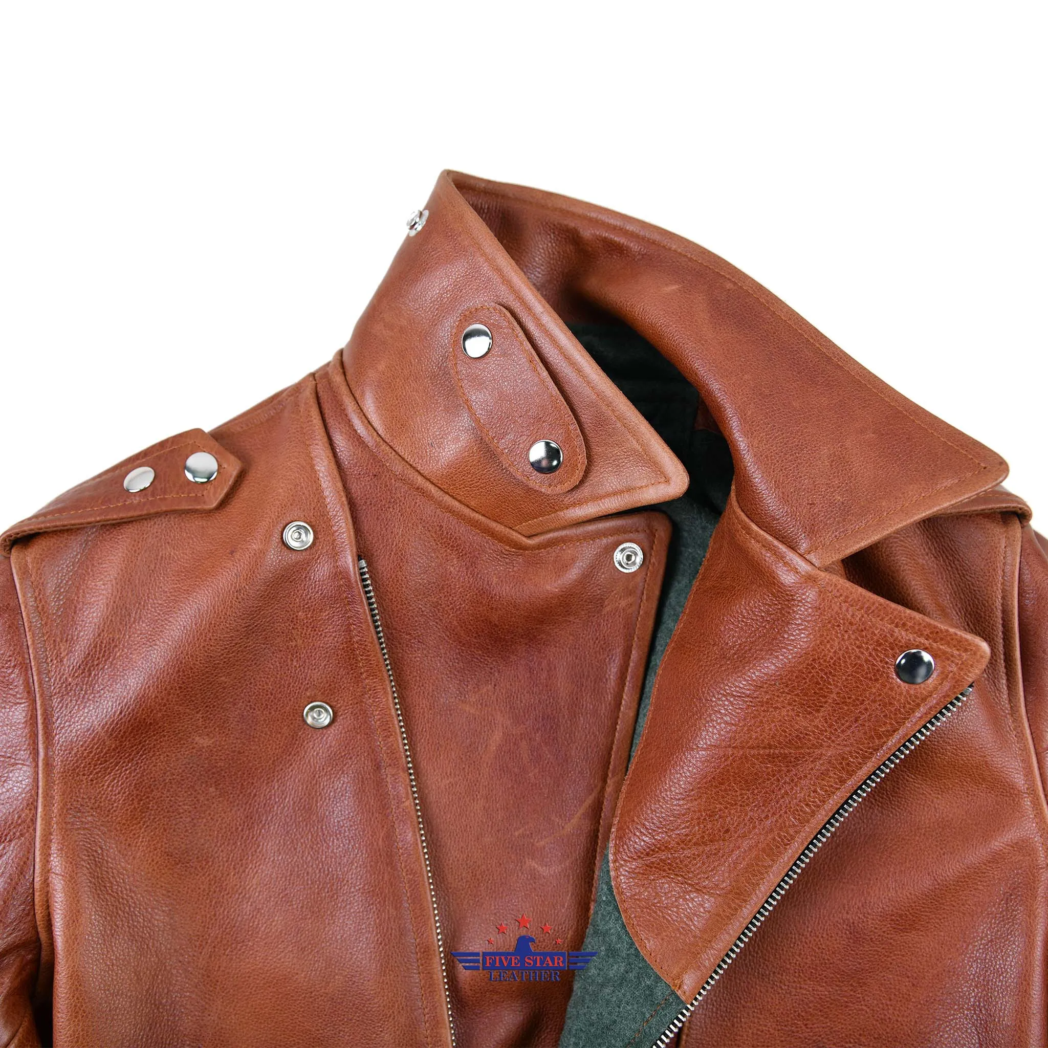 FiveStar Leather 1950's REBEL Jacket Visky Horsehide leather