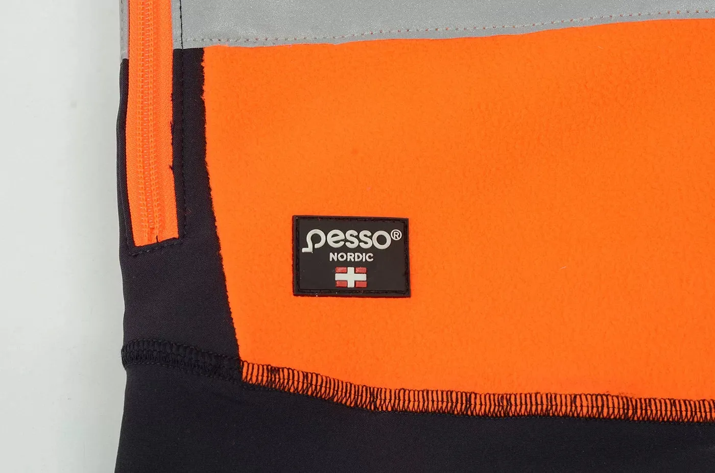 FL02OR, ZIP THROUGH FLEECE SWEATER PESSO, ORANGE