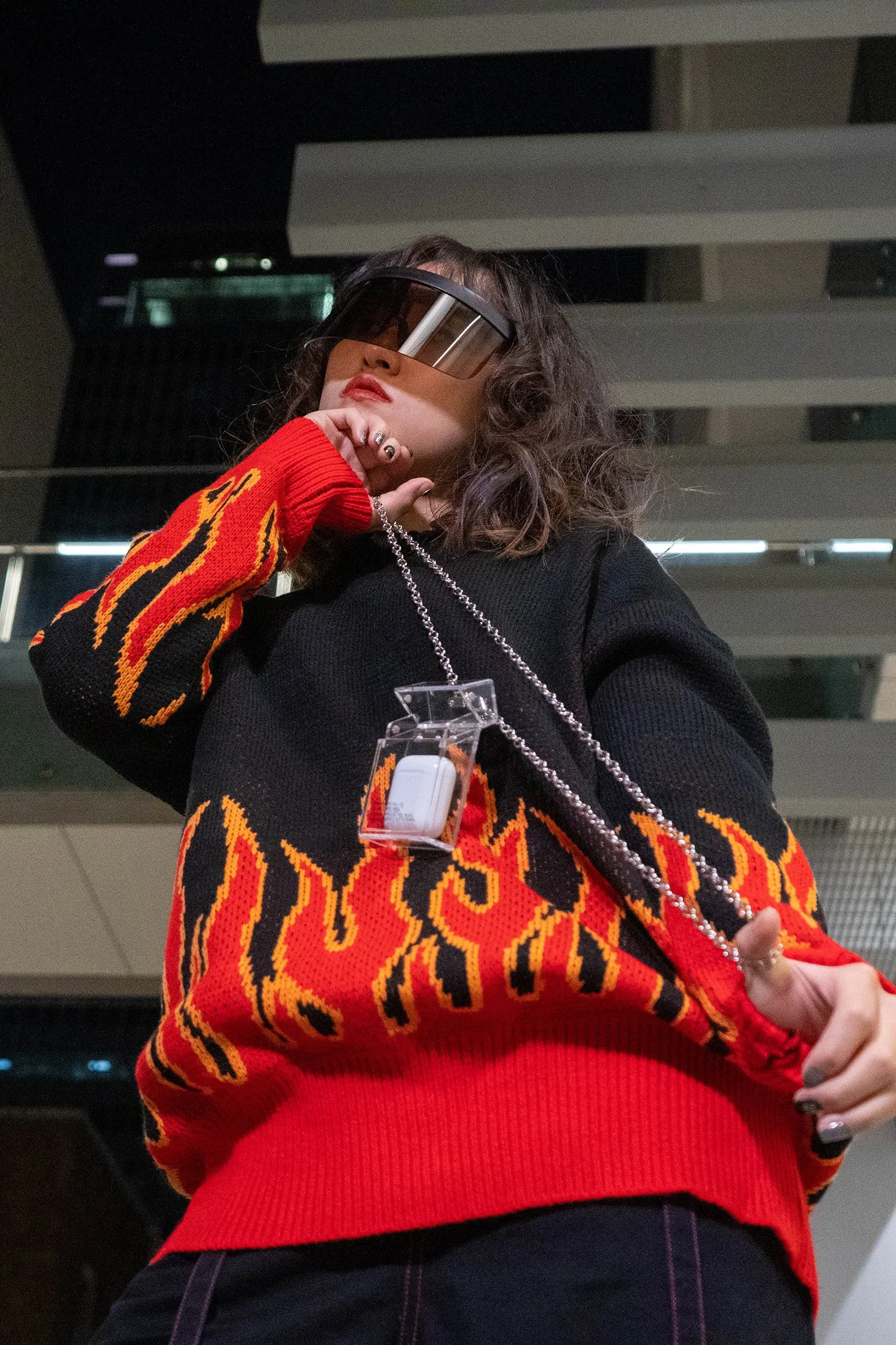 FLAME BLAZE oversized sweater