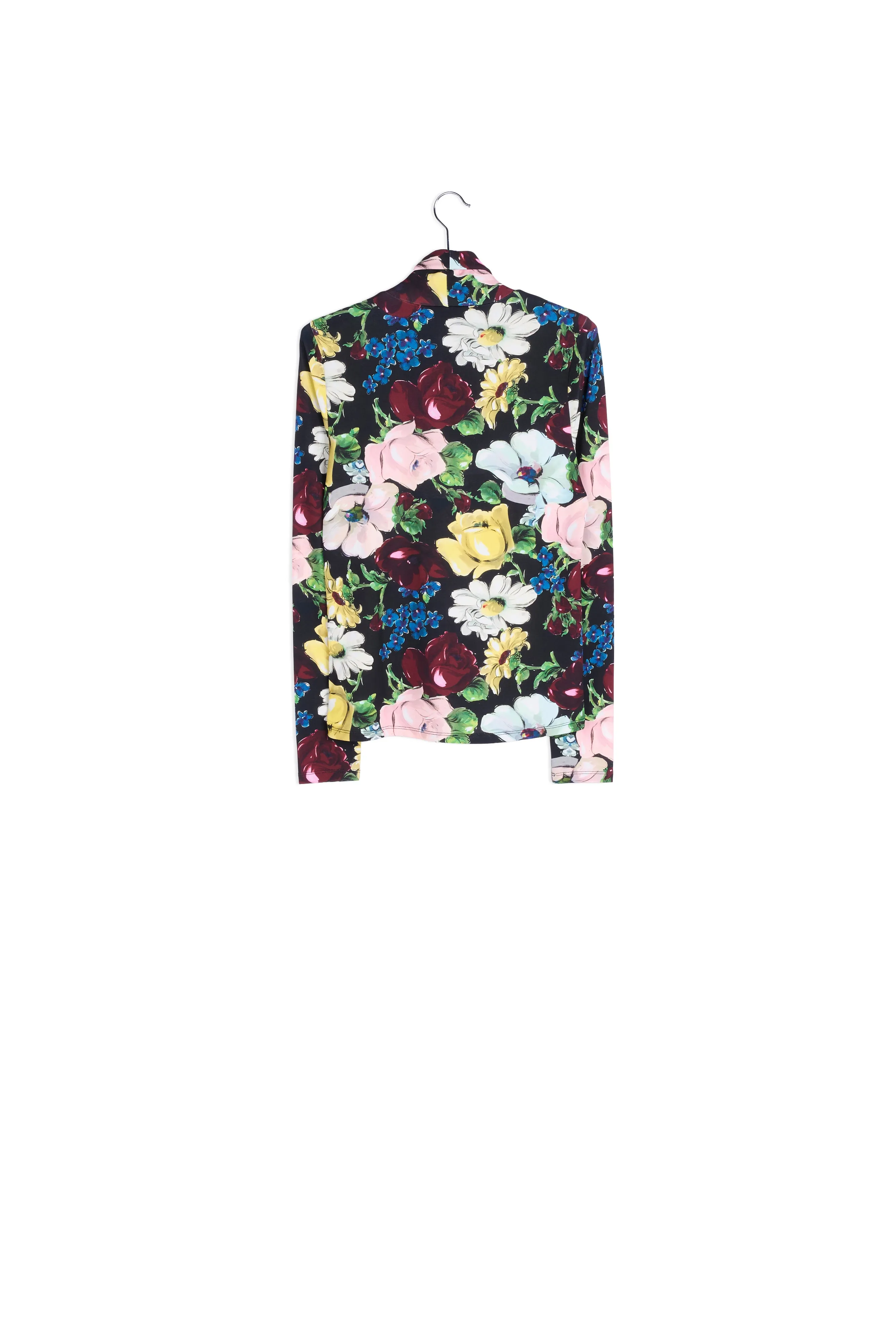 Floral print turtleneck top