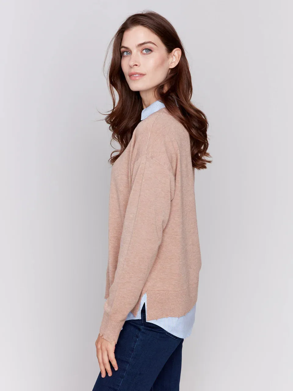 Fooler Sweater - Navy or Caramel