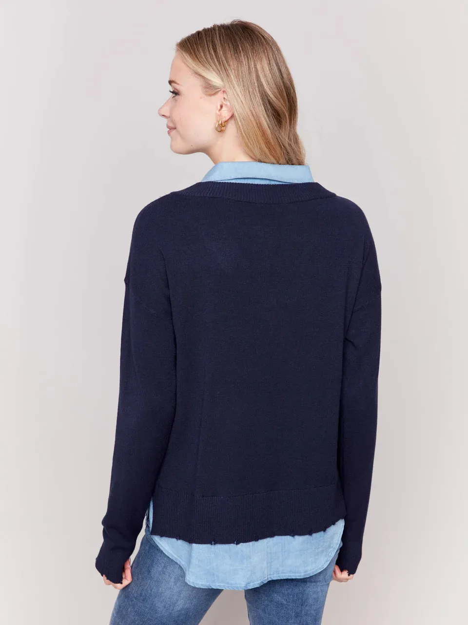 Fooler Sweater - Navy or Caramel