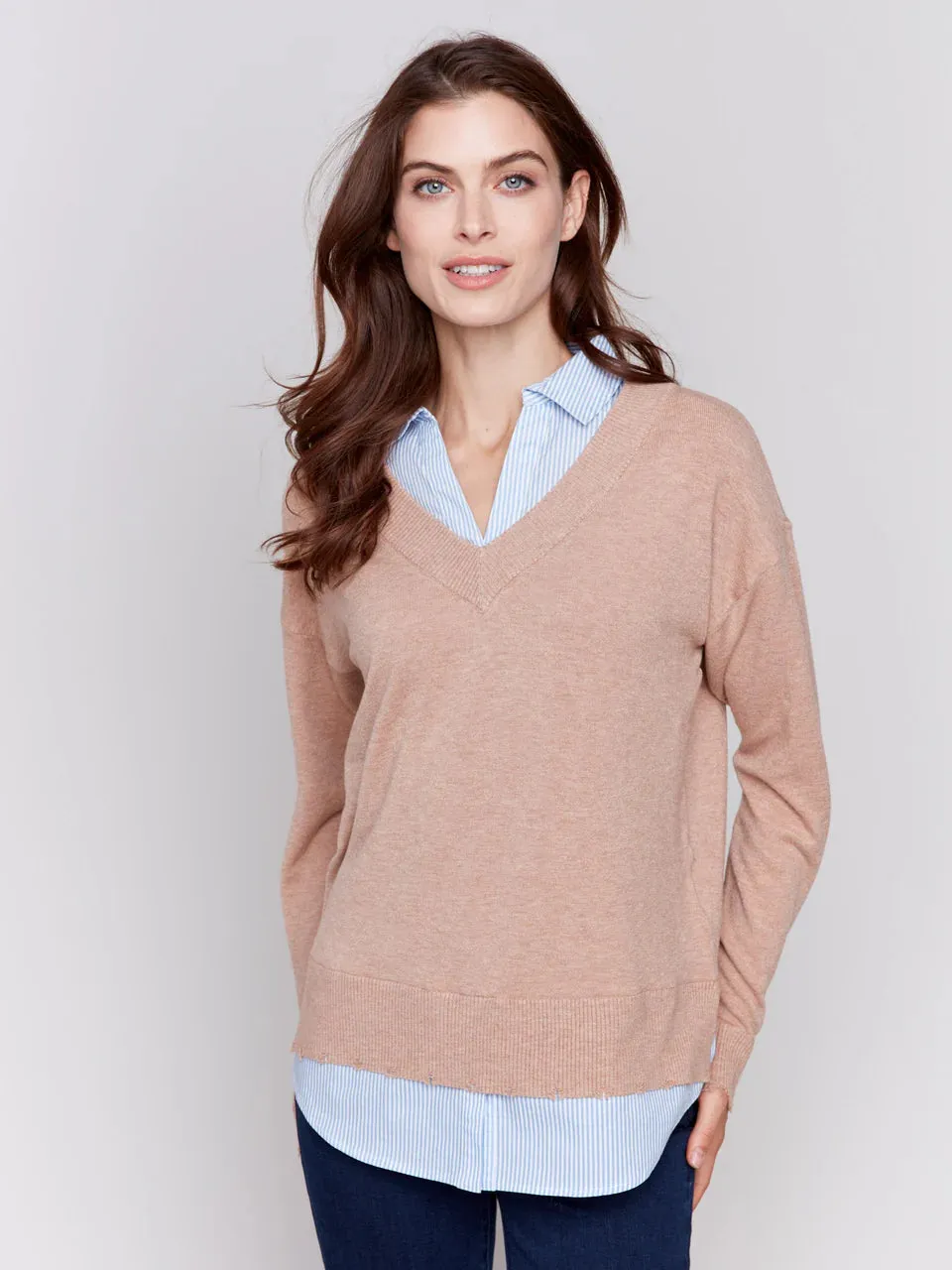 Fooler Sweater - Navy or Caramel