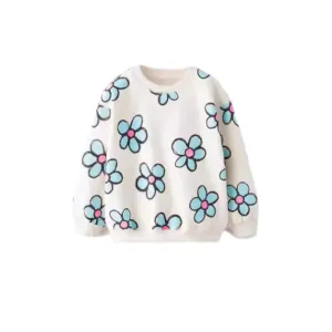 Forget-Me-Knot Cotton Blend Sweatshirt