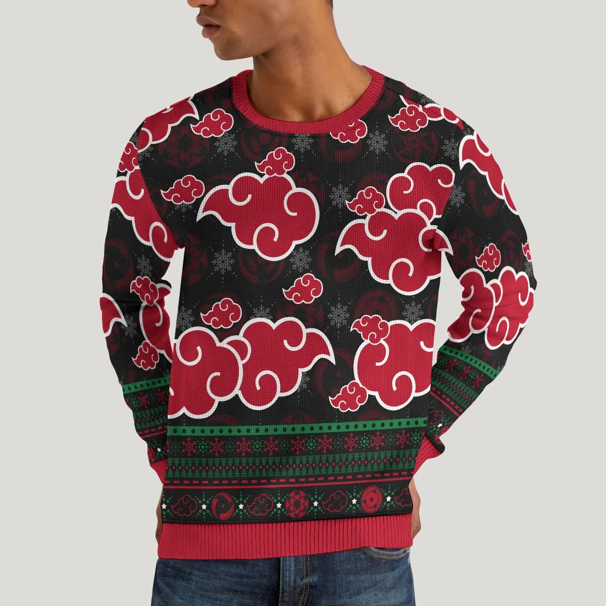 Giftngon - Akatsuki Sharingan Unisex Wool Sweater