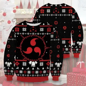 Giftngon - Sharingan Christmas Unisex Wool Sweater For Kids