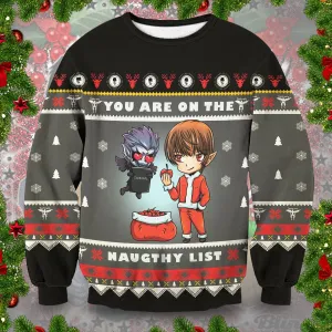 Giftngon - Yagami Naughty List Unisex Wool Sweater For Kids