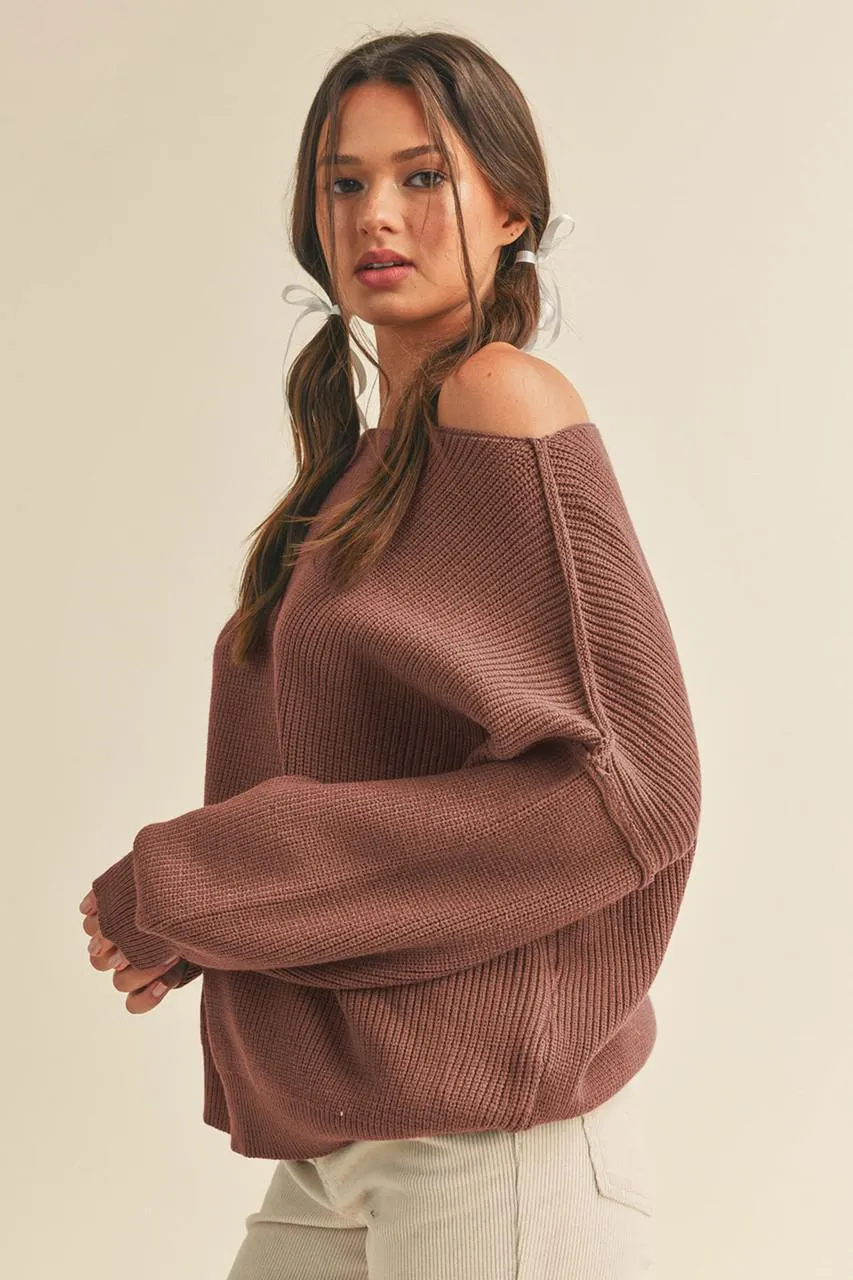 Ginger Boat Neck Sweater