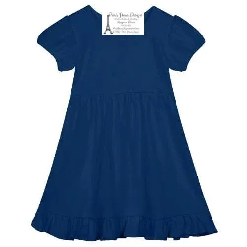 Girls Stork Monogram Dress